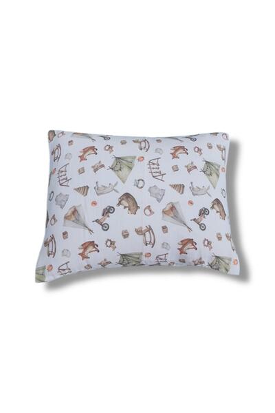 Taç Patterned Muslin Fabric 100% Cotton 1 Piece Baby Pillow Case 35X45 cm