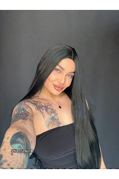 Suzan Peruk Medikal Gerçek Saç dokusunda Tepe kısmında Baş derisi görünümlü Ş...