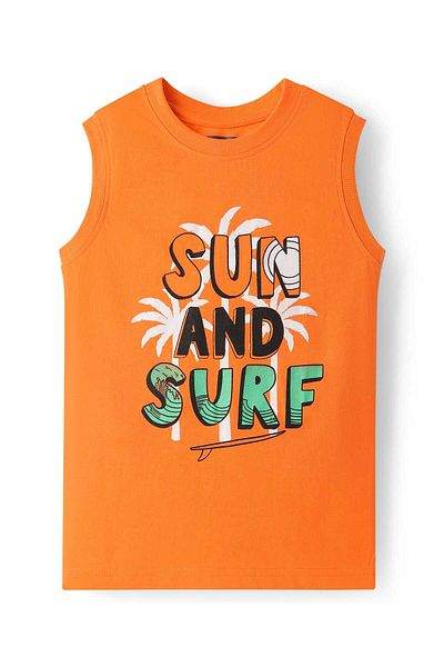 Pine kids Tank T-Shirts with Text Print (Pack of 3) - Multicolor