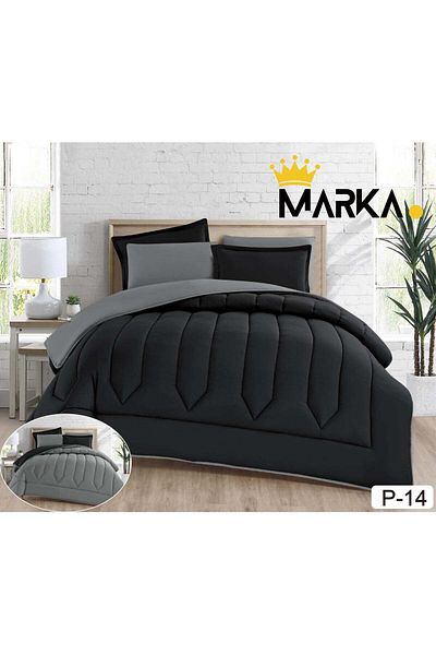 Marka Hotel-Style Double-Size Reversible Comforter Set