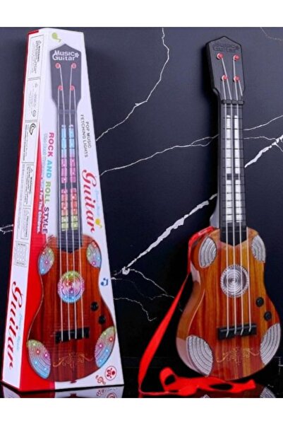Kuzey Tacı Müzikli Ledli Gitar Eğlenceli Çocuklara Hediyelik Vip