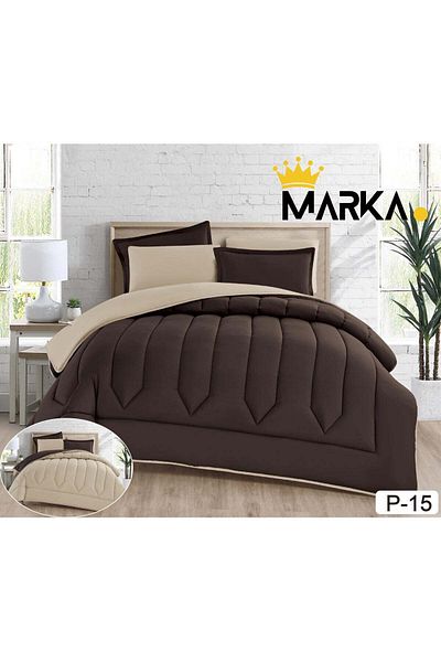Marka Hotel Style Double Bed Comforter Set - Two-sided Design