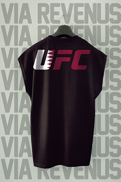 Vordevia Αθλητικό μπλουζάκι UFC Qatar με μπροστινό και πίσω εμπριμέ με μηδενι...