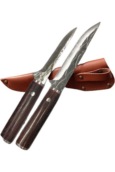 Fordeal Kitchen Knives from Made of High Carbon Stainless Steel with Leather Sheath
