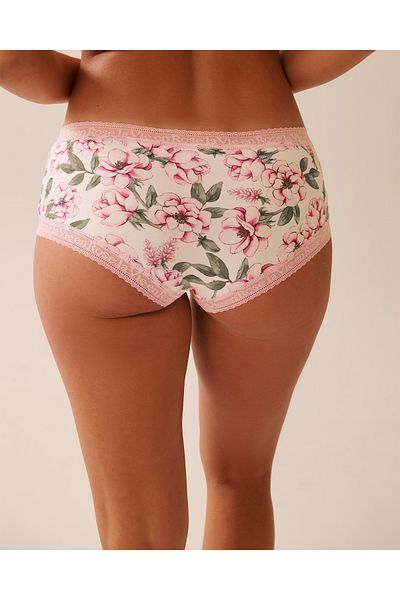 La Vie en Rose Super Soft Lace Trim Boyleg Panty