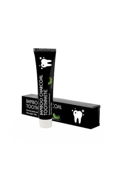 Bamboo Pastă de dinți, BAMBUS, albire dinți, cărbune activ, reduce petele și respirația urât mirositoare, 105g