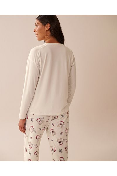 La Vie en Rose Cowboy Teddy Bear Print Super Soft Long Sleeve Shirt
