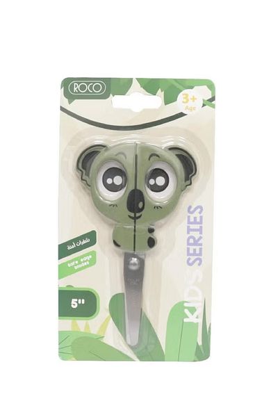 Roco Kids’ 5-Inch Scissors for Left & Right Hand | Safe & Comfortable Cutting