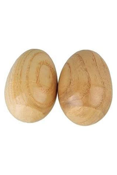 MegArya Wooden Rattle Eggs – 2pcs Musical Egg Shaker Percussion