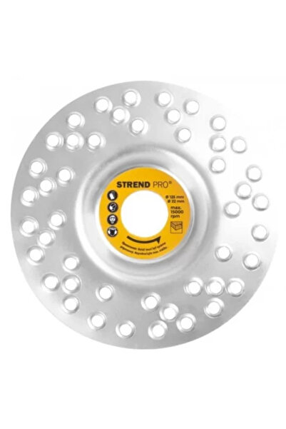 Strend Pro Kruhový lešticí kotouč s otvory, 125 x 22 mm,