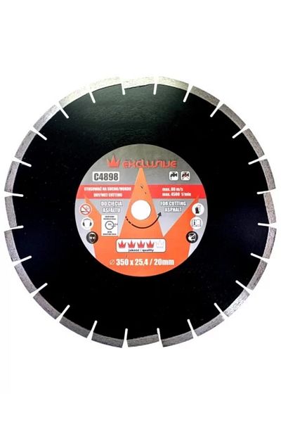 richmann exclusive Disc diamantat, asfalt, taiere umeda si uscata, 350 mm/25.4 mm, Richmann Exclusive