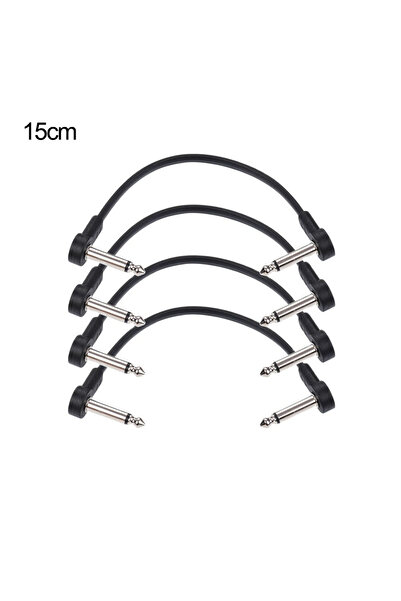 Choice3 15cm 6 inch 4 pcs 24 AWG OFC Anti-Noise Electric Guitar Pedal Audio C...