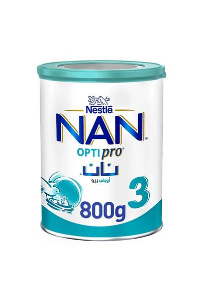 Nestle حليب نان أوبتي برو 3 للنمو، من عمر 1 إلى 3 سنوات، 800 غرام