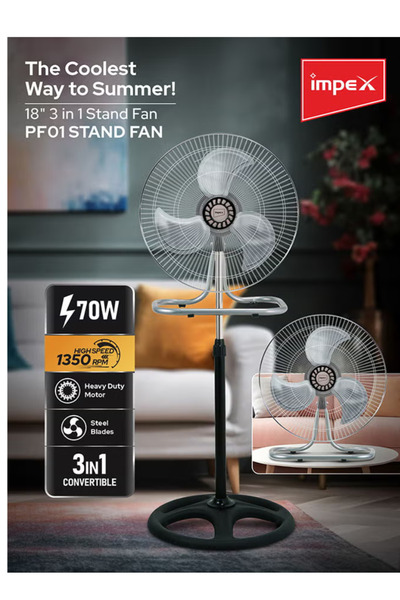 İMPEX 18" 3 in 1 STAND FAN | PF01