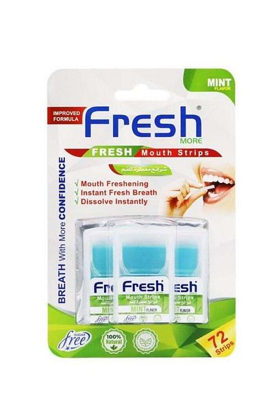 FRESH&MORE Fresh More Mint Flavored Mouthwash Strips - 72 Strips