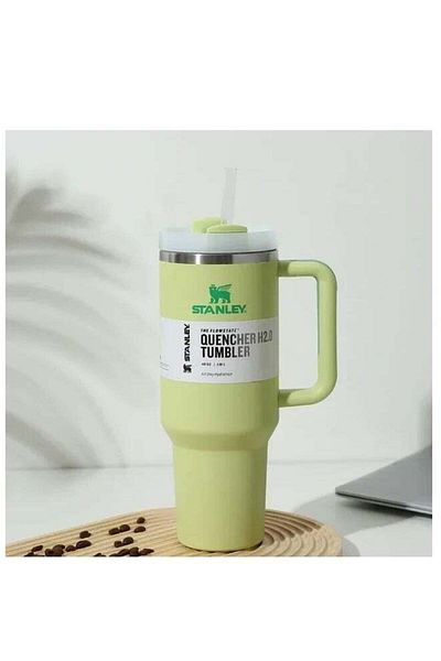 Stanley 30 oz Tumbler with Handle Insulated Stainless Steel Travel Coffee Mug with Straw & Medium Wa