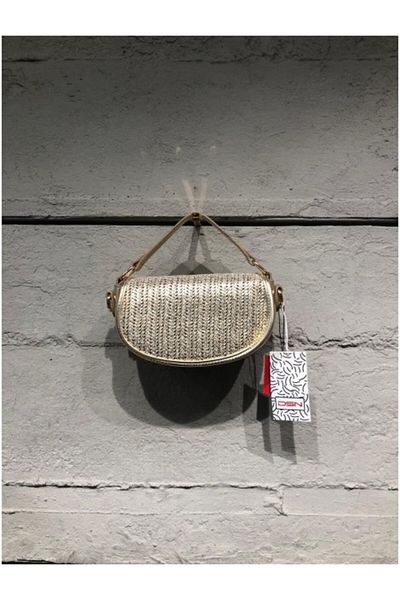 DSN Y6405 Half Bow Straw Bag