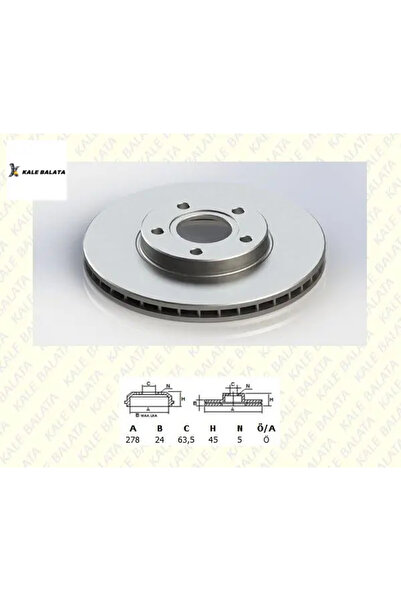 KALE BALATA Fren Disk Aynasi Ön Connect 1.8 İ/tdci 02-13/2t141125cc/df4277/ka...