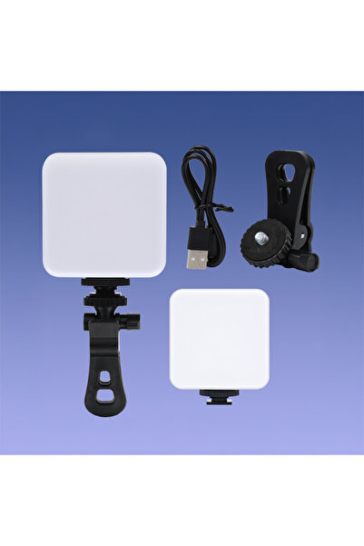 Roketcim GZ49S RGB Light Işıklı Telefon Tutucu Ring Light Selfie Işığı