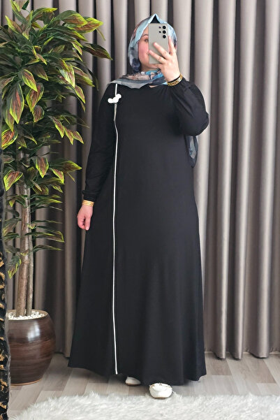 Elmas Tesettür Kadın Tesettür Giyim Büyük Beden Şuğra Çiçekli Elbise