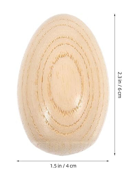 MegArya Wooden Rattle Eggs – 2pcs Musical Egg Shaker Percussion
