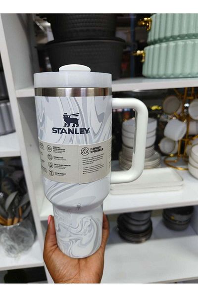 Stanley 30oz Tumbler with Handle Insulated Stainless Steel Travel Coffee Mug with Straw & Medium Wat