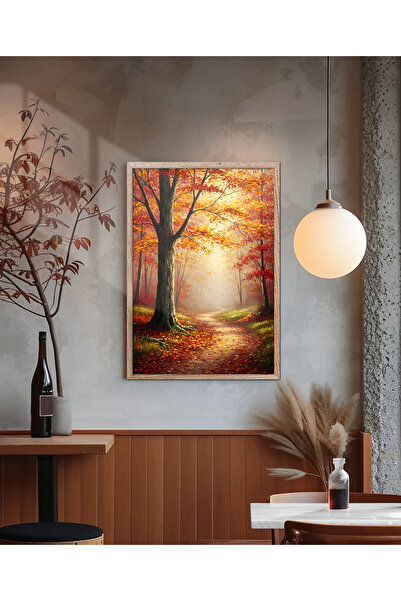 alphobitasarım Tonuri aurii și roșii ale toamnei - Aspect de pictură în ulei ...