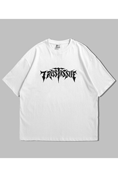 kenoger Unisex Trust Issue Štampano Udoban tinejdžer Oversize kroj T-shirt