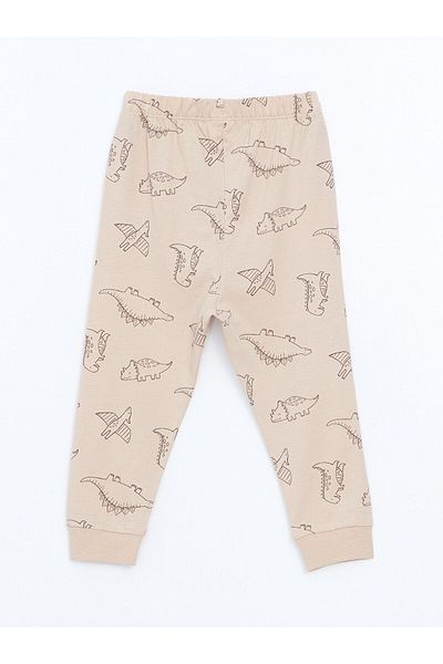 LC Waikiki Patterned Baby Boy Jogger Sweatpants with Elastic Waist