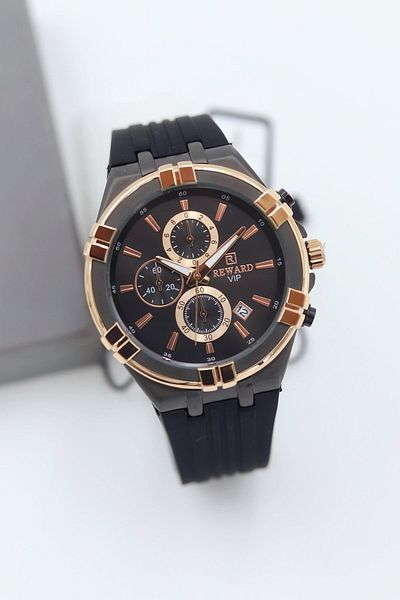 Reward Black Silicone Cord Men Wrist Watch Asw123-I1871Rw