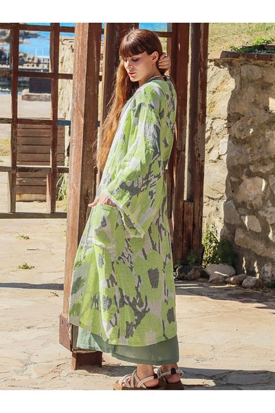 Su Koleksiyon Pars Kaftan / Green
