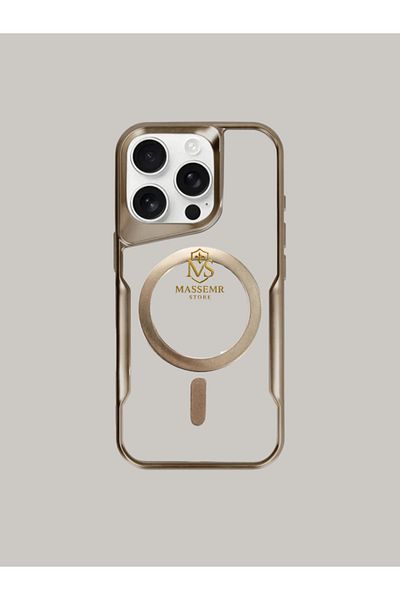 Massemr Apple iPhone 11 Pro Max Compatible Magsafe Supported Premium Silicone Case Shockproof Plating