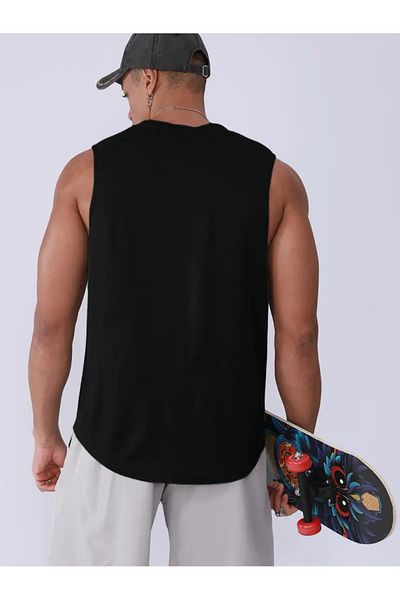 aynewmoda Fight Printed sleeveless round neck t-shirt