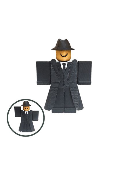 Lulu's Prints Figurina articulata Forsaken Mafioso, skin Coolkidd, Roblox, plastic, printat 3D, 99x35x72 mm