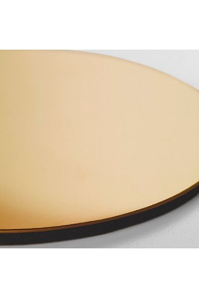 IKEA GLATTIS Coasters with Holder, Copper Color, 8.5 cm