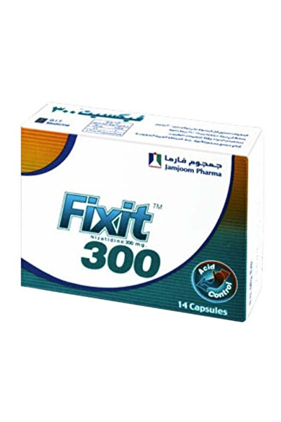 JAMJOOM PHARMA كبسولة فيكسيت لتسكين الألم، 300 ملغ، 14 كبسولة