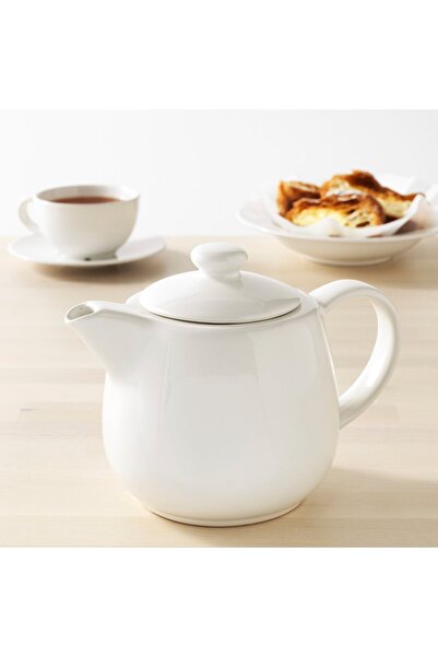 IKEA VARDAGEN Teapot, Ivory-White, 1.2 L