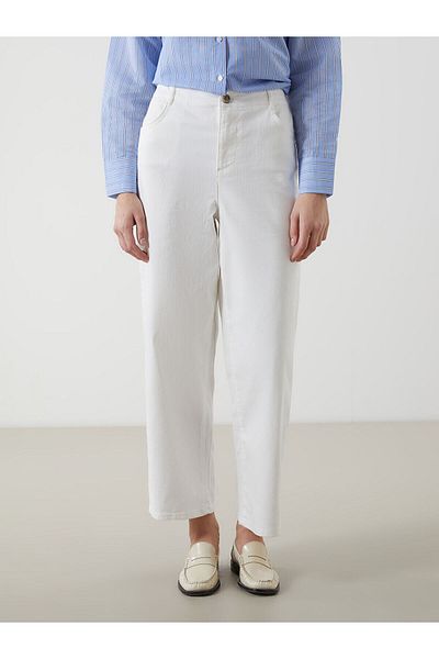 LC Waikiki Pantaloni de damă, slim Mom, cu talie elastică