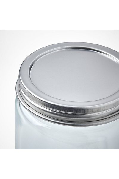 IKEA CITRONHAJ Spice Jar, Transparent Glass/Stainless Steel, 35 cl