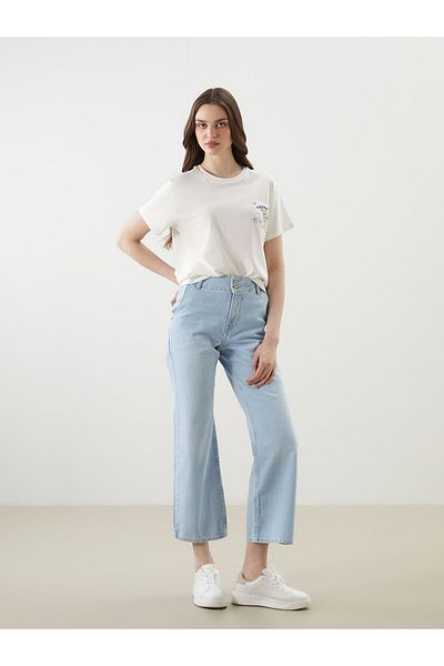 LC Waikiki Pantaloni Jean de damă Straight Fit