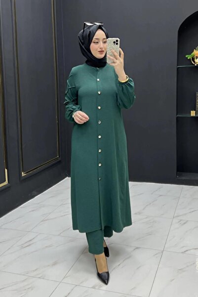 ALYA AYÇA TAKIM Tesettür Set de 2 pantaloni tunică Combinație elegantă de tesettür