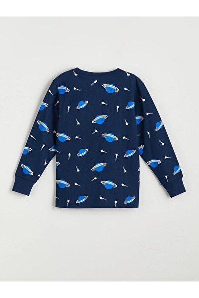 LC Waikiki LCW Kids Bisiklet Yaka Erkek Çocuk Pijama Takımı (W5)