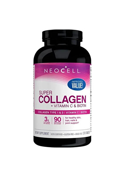 Neocell , Super Collagen + Vitamin C & Biotin Tablets, 270 S