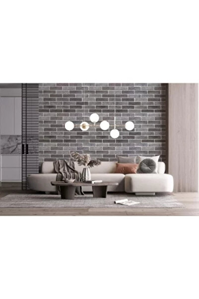 Artool Decorative Panel, PVC, 3D Brick Pattern, Dark Gray Shades, 96 x 48.5 cm