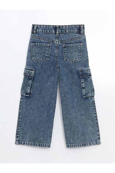 LC Waikiki Pantaloni cargo pentru fete cu talie elastică reglabilă