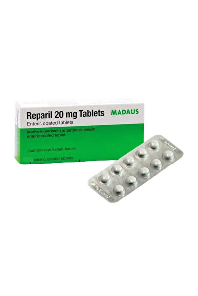 REPARIL يستخدم لعلاج الوذمات، 20 ملغ، 40 قرصًا