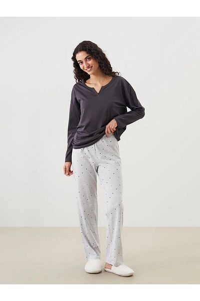 LC Waikiki Lcw Dream Buy Elastic Polka Dot Women's Pajama Bottoms (W5)
