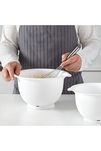 IKEA VISPAD Mixing Bowl, Set of 2, White