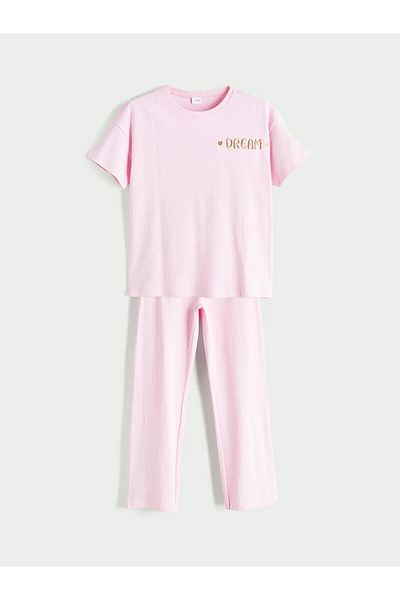 LC Waikiki Lcw Kids Crew Neck Girls Pajamas Set (W5)