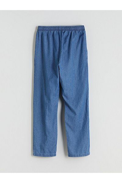 LC Waikiki Pantaloni de damă, cu talie elastică, crocodil